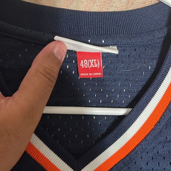 XL Mitchell and Ness Detroit Tigers Jersey - Picture 2 of 5